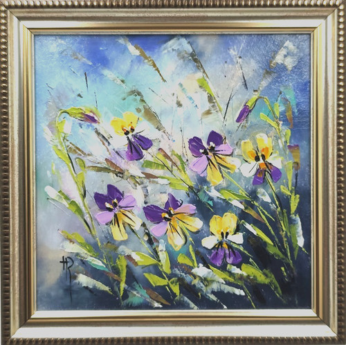 Dipinto olio originale 6x6 - , in