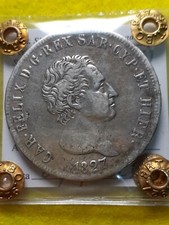 5 LIRE 1827 ZECCA GENOVA