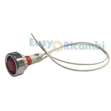 Indicatore rosso spia luminosa