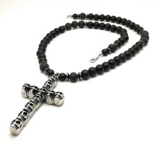 Collana Onice Lava Acciaio