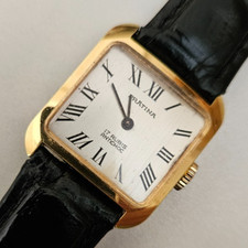 Orologio Vintage Donna PRATÏNA Carica Manuale 17Js NOS TANK German Classic Watch