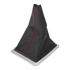 Black & Red Leather Car Shift