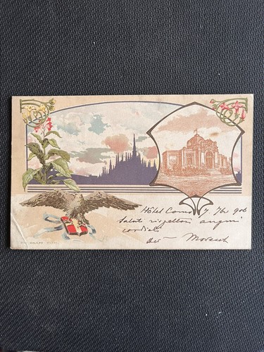 Cartolina milano esposizione - cartolina,