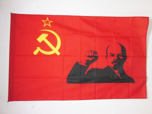 Bandiera urss con lenin pugno - bandiera,