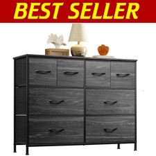 Comò largo multiuso con 8