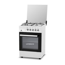 CUCINA A GAS 4 FUOCHI E FORNO A GAS BIANCO LF66GG-40F STAYLUX CIRCA 60CM X 60CM