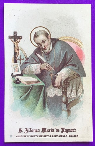 Santino holy card alfonso - holy, card,