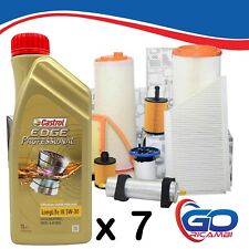 Kit Tagliando Completo 4 Filtri 7 L Olio Castrol 5w30 Jeep Wrangler III 2.8 CRD