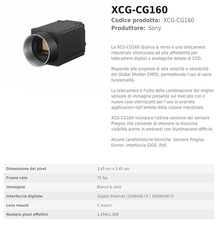 SONY XCG-CG160 Telecamera