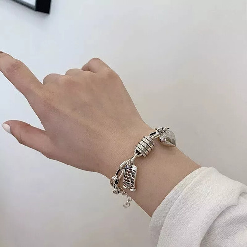 Bracciale catena spessa
