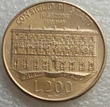 MONETA CONSIGLIO DI STATO 200
