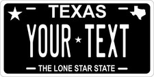 Lone Star Black Custom Novelty
