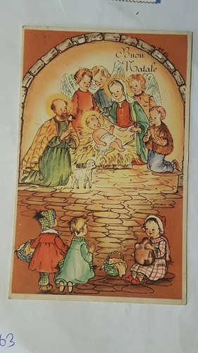 Cartolina buon natale 1963 - natale,