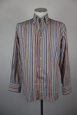 LAURA BIAGIOTTI CAMICIA UOMO COTONE TG. 40 15 3/4 MAN CASUAL VINTAGE SHIRT