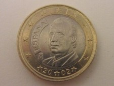 MONETA DA 1 EURO SPAGNA RE JUAN CARLOS 2002