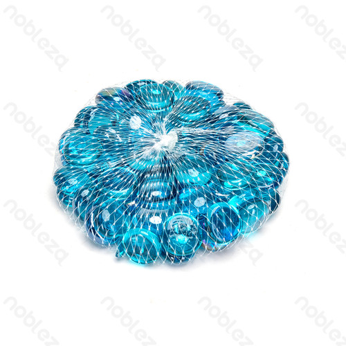 Ciottoli vetro blu - in,