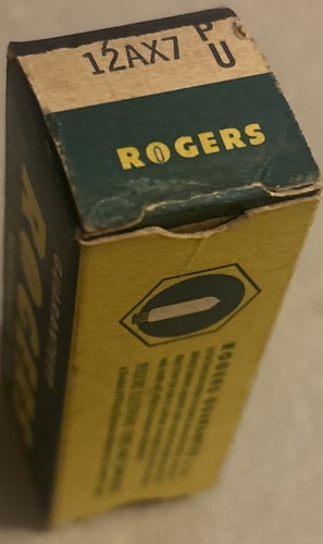 12ax7 163 rogers label - label, amperex