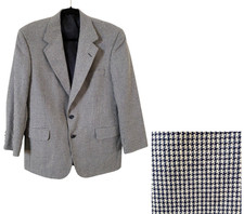 TOM JAMES Blazer uomo pied de poule cappotto sportivo tuta sartoriale giacca busto 41"