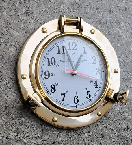 Orologio oblò ottone - orologio,
