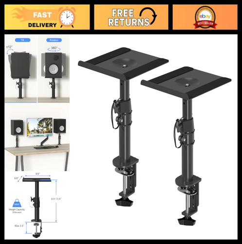 Clamp speaker stand set - clamp-on,