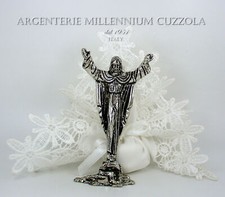 BOMBONIERE COMUNIONE ARGENTO STATUINA GESU' CRESIMA MISERICORDIOSO SILVER JESUS