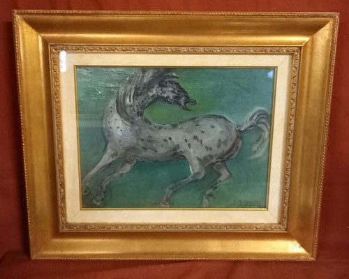Olio tela cavallo - olio, "cavallo