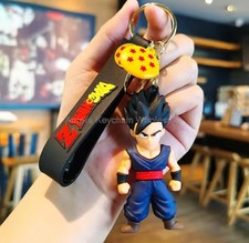 Portachiavi Gohan Plastica Cordino Dragonball Z Gomma Ciondolo Sfera Del Grago 