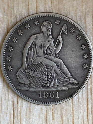 Mezzo dollaro liberty 1861