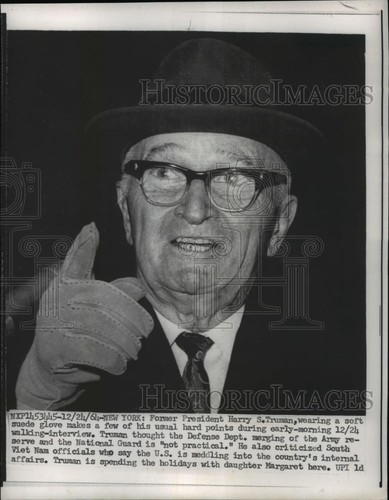 1965 press photo pres harry - 1965,