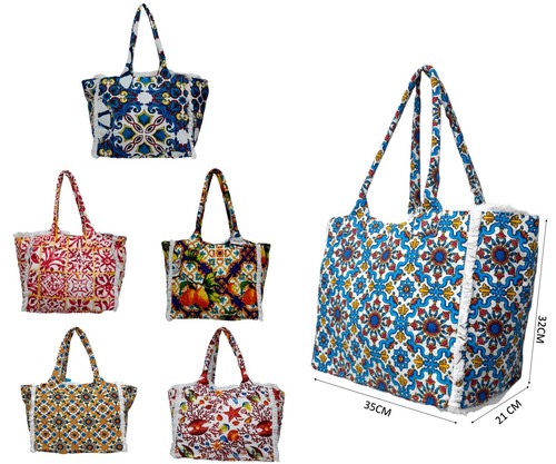 Borsa mare donna cotone - mare,
