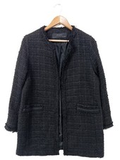 ZARA BASIC Cappotto mezza stagione Donna Cappotto Taglia IT 44 nero stile casual