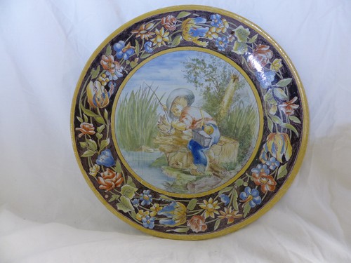 Plat assiette faience
