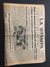 N. 2 La Stampa giornale rivista quotidiano d'epoca 22 agosto 1961 23 agosto 1955