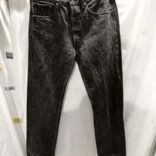 Jeans Levi's colore marrone scuro con fantasia bianca tg 33 da uomo