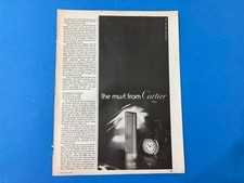 PUBBLICITà ADVERTISING LE MUST DE CARTIER ACCENDINO OROLOGIO VINTAGE...