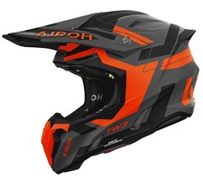 CASCO HELMET MOTO CROSS ENDURO AIROH TWIST 3 DYNASTY ORANGE MATT 22.06 TG S