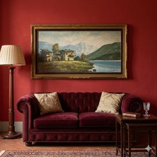 Quadro antico grande dipinto - quadro, a