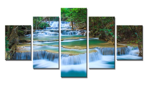 Quadro tela 160x80 5pz - , cascate