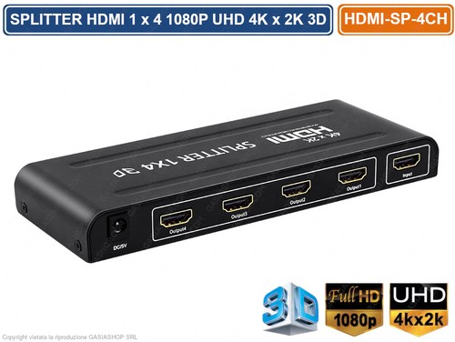 Splitter sdoppiatore hdmi full - splitter,