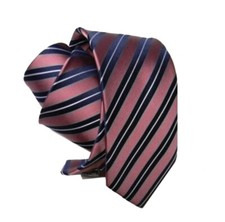 CRAVATTA A RIGHE ROSA RIFLESSI