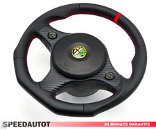 Volante pelle appiattito - in,