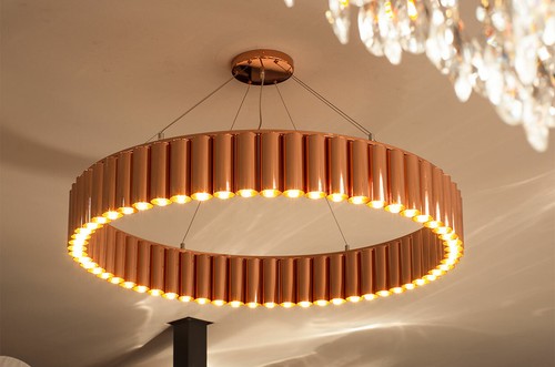 Lampadario bauhaus per caffè - lampadario,