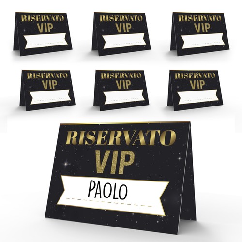 Segnaposto compleanno elegante - segnaposto,