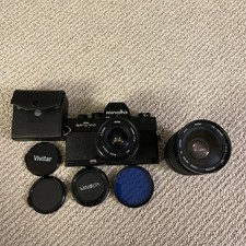 MINOLTA SRT MC FOTOCAMERA REFLEX PELLICOLA NERA + 2 obiettivi 