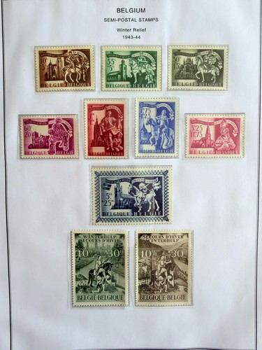 Belgium stamps 1943 - stamps, 1943-1944