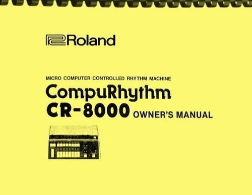 Roland compurhythm 8000 - roland,