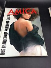 AMICA N°10 1985 BAGUTTA COLLEZIONE MODA VINTAGE FOTO W.GARRETT NEWTON PENN 