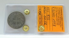 RARA MONETA ARGENTO REGNO D'ITALIA 2 LIRE UMBERTO I 1898 COND. QBB, PESO 10 GR.