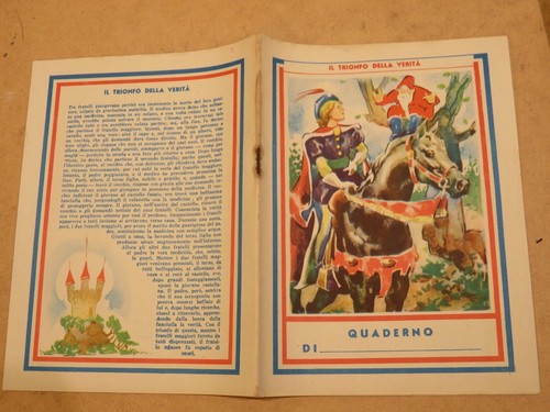 Vecchio quaderno scolastico