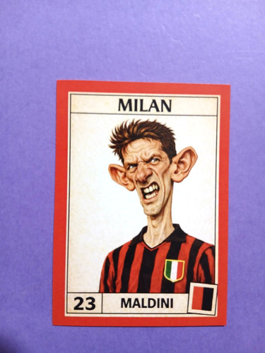 Figurina caricatura calciatori - figurina,